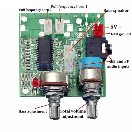 Scheda amp amplificatore - amp, 5v